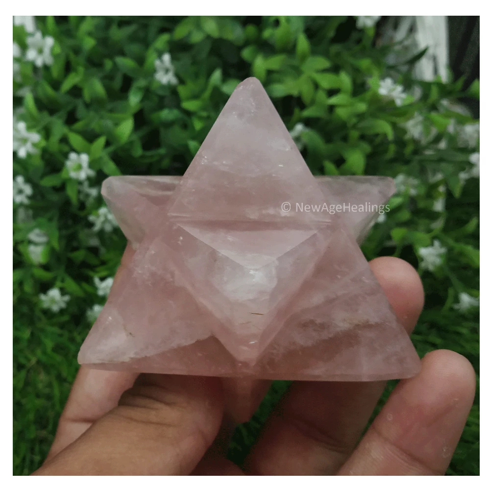 Rose Quartz Merkaba (45-55 mm)