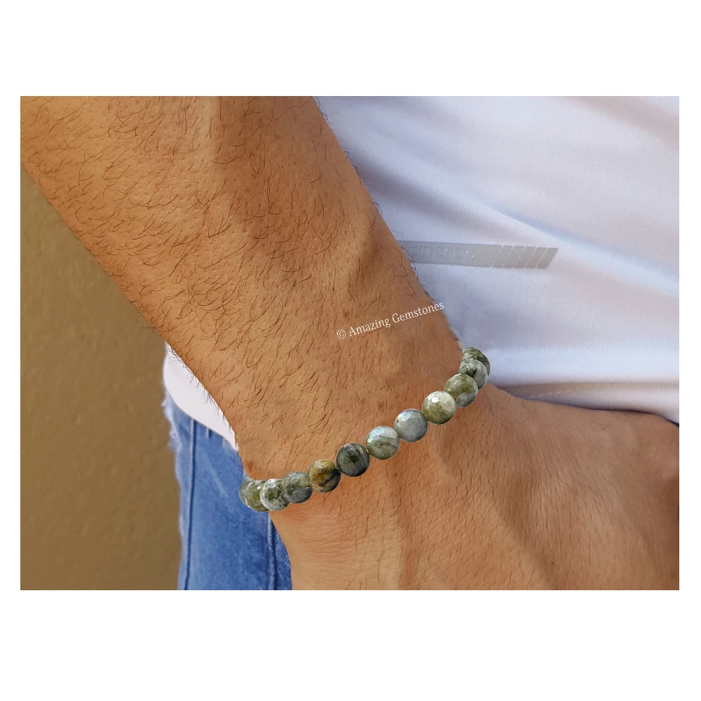 Labradorite Bracelet (Faceted-Stretchable)