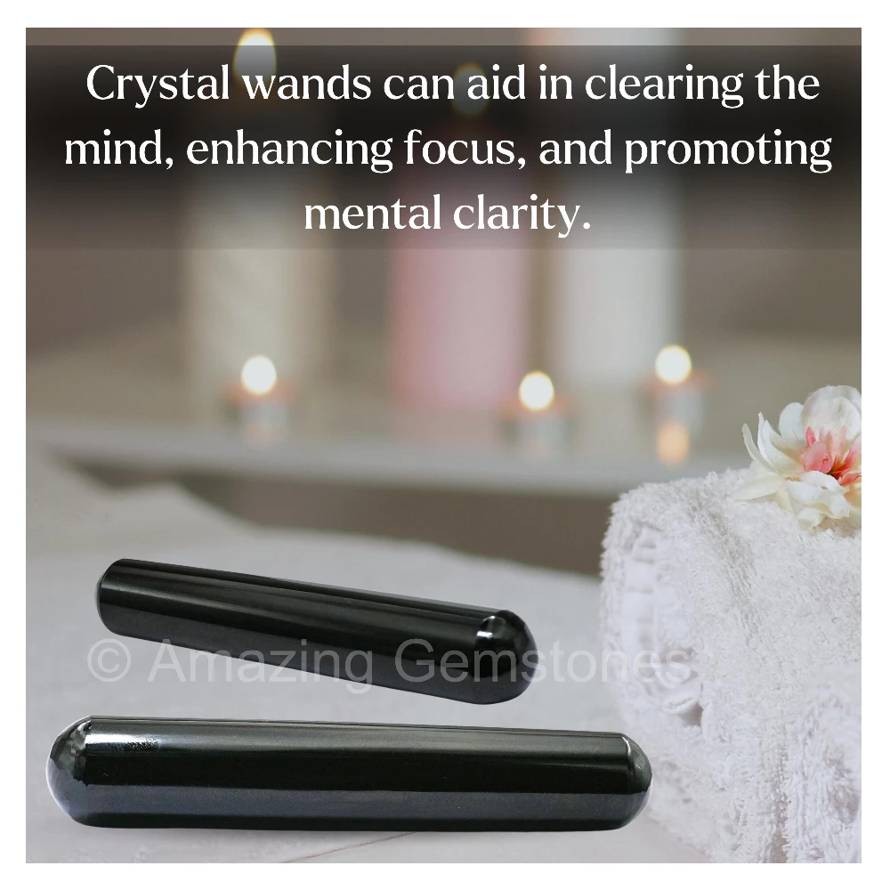 Black Agate Wand