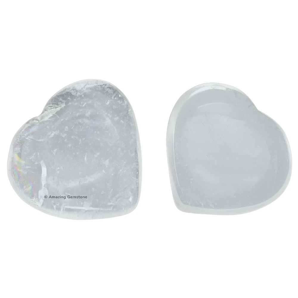 Clear Quartz Heart (Pack of 2)