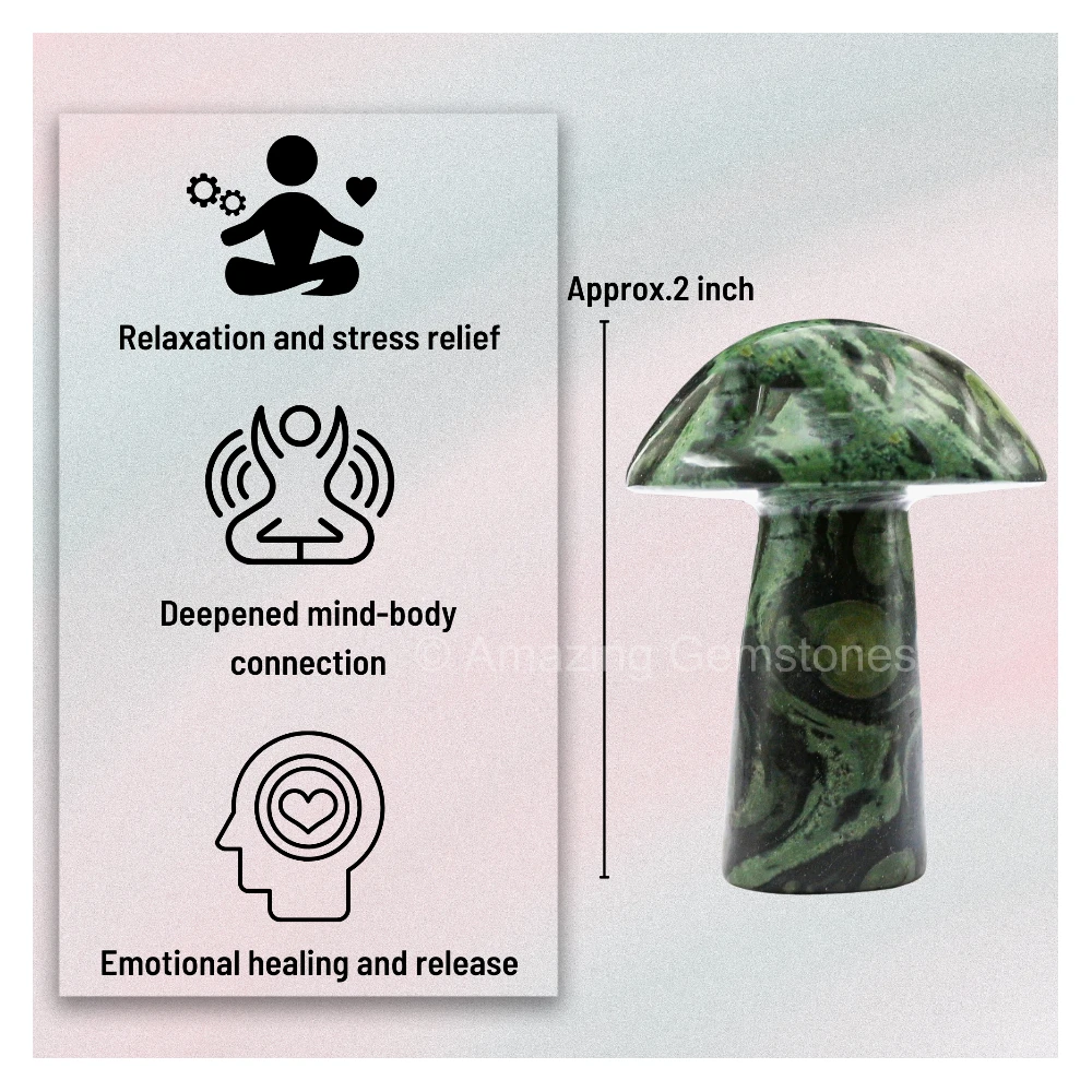 Kambaba Jasper Crystal Mushroom