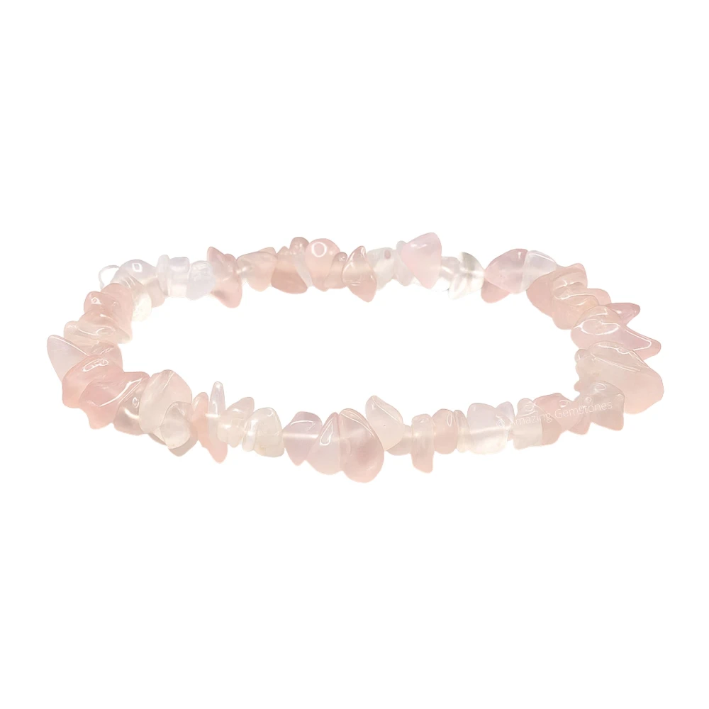 Rose Quartz Chips Bracelet