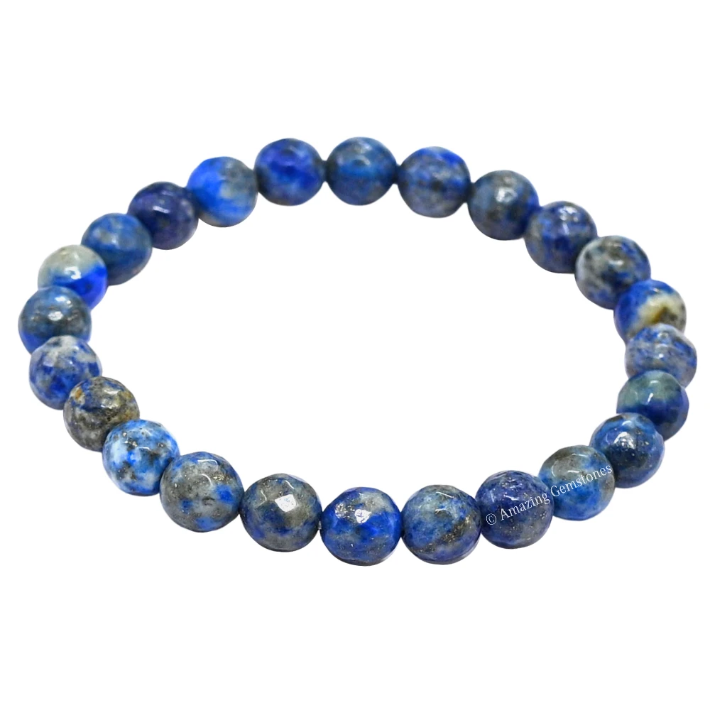 Lapis Lazuli Bracelet (Faceted-Stretchable)