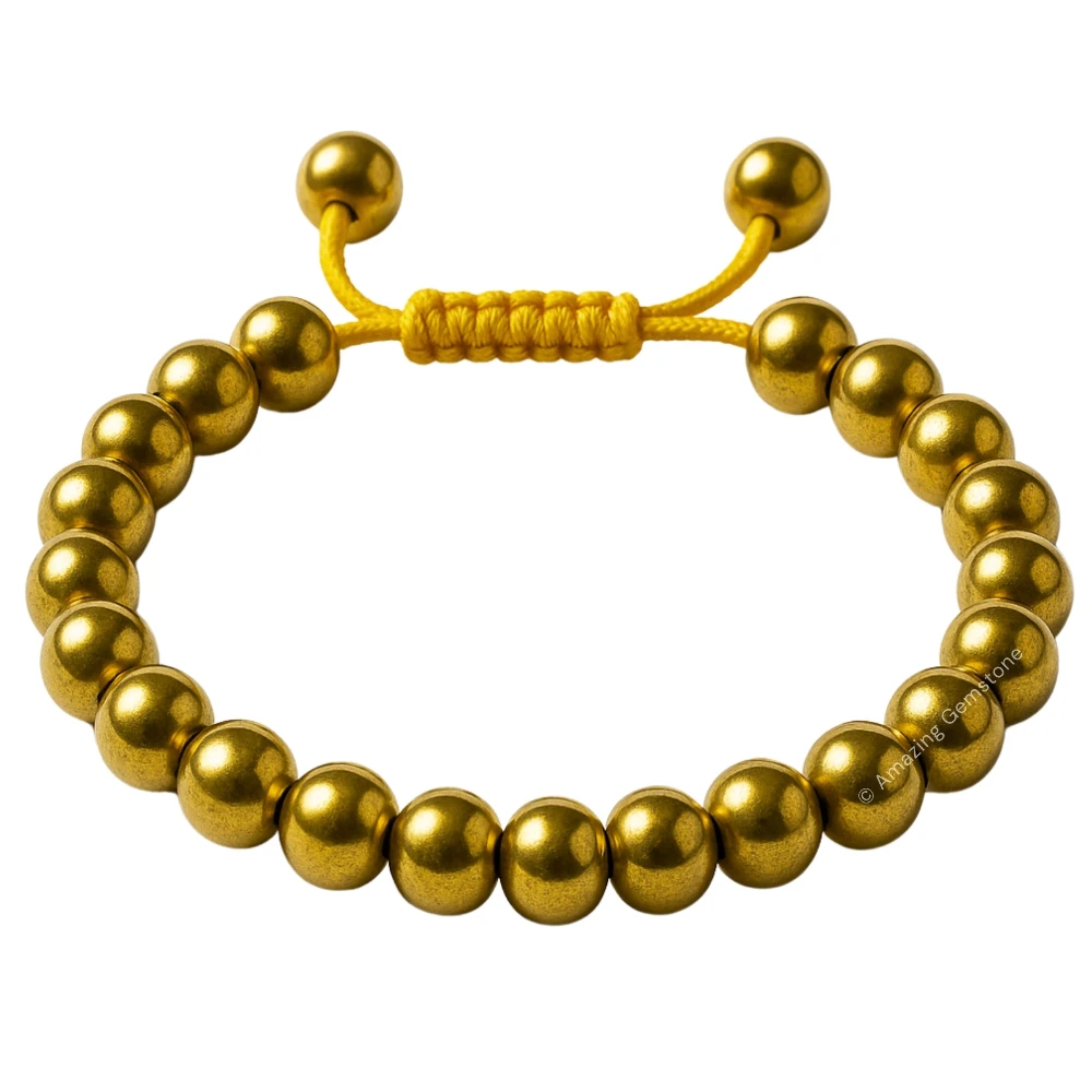 Golden Hematite Bracelet (Adjustable)