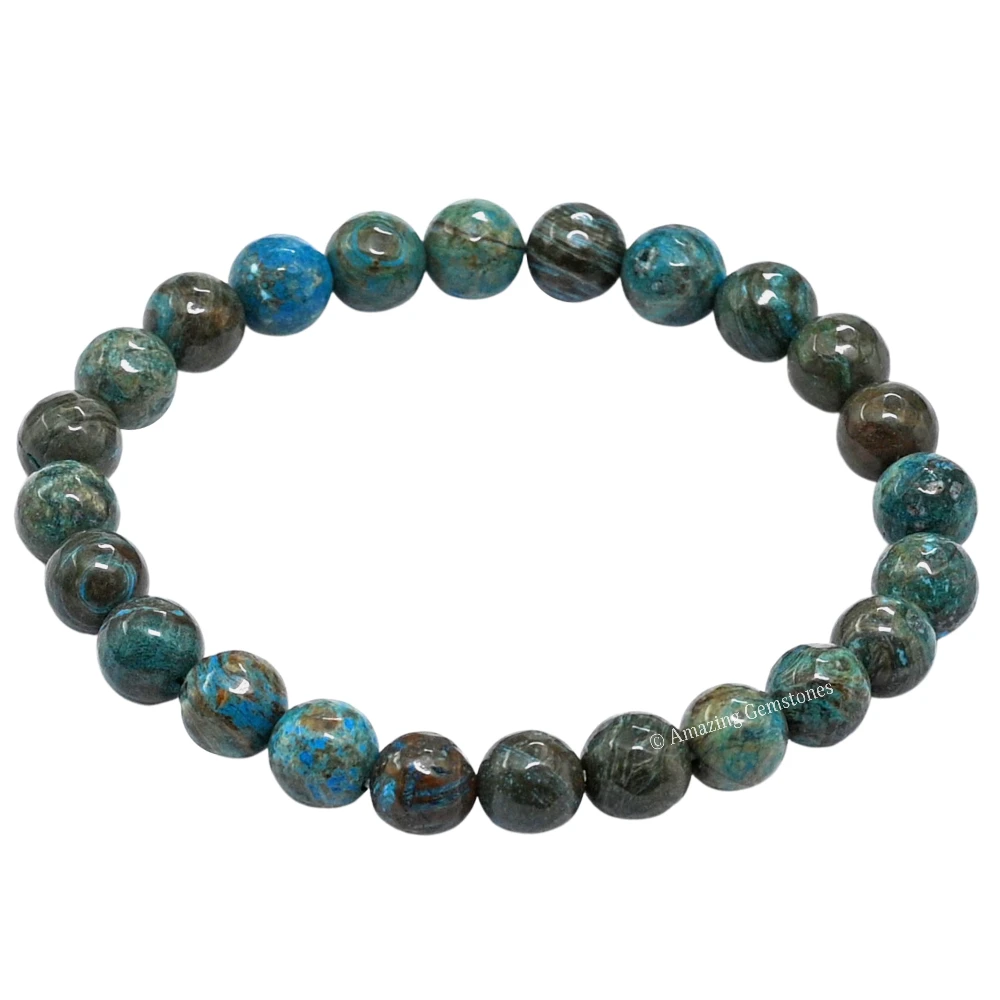 Chrysocolla Bracelet (Faceted-Stretchable)