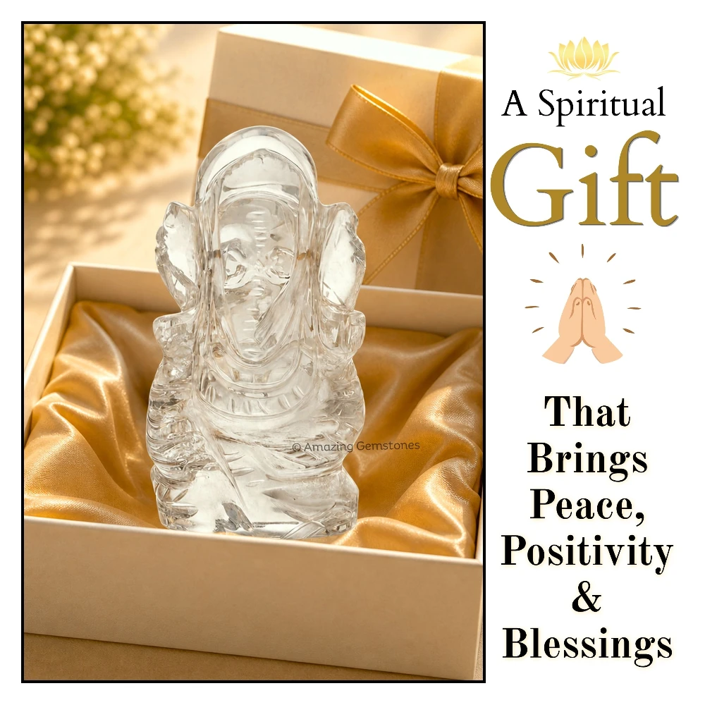 Clear Quartz Ganesh (20-30 Gram)
