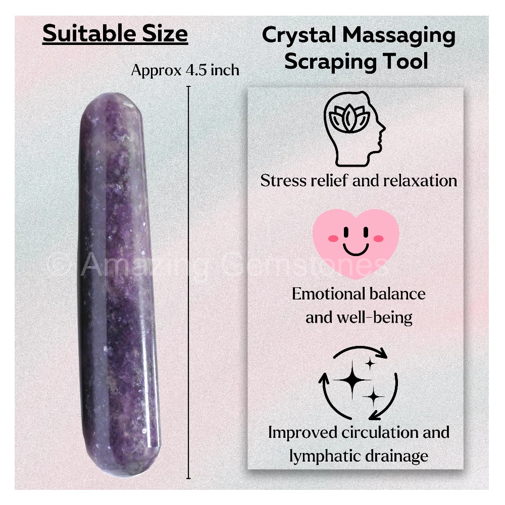 Lepidolite Wand (Smooth)