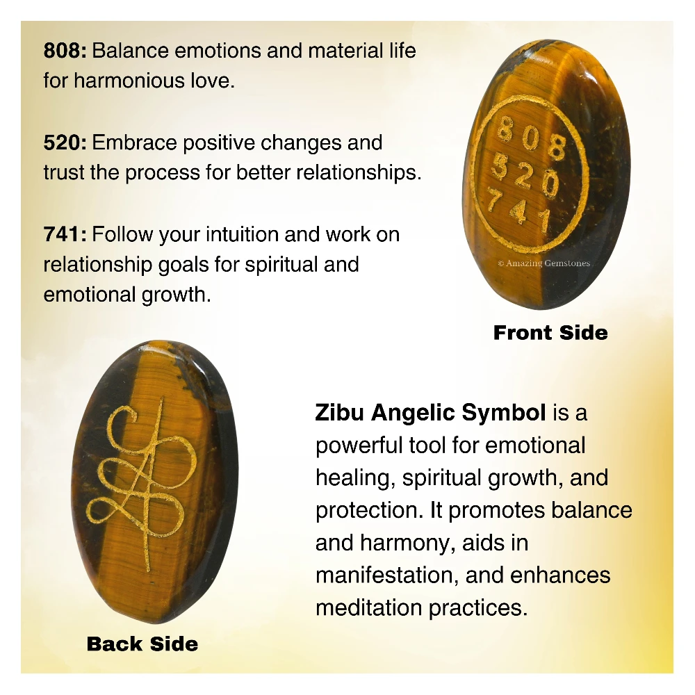 Tiger Eye Zibu Stone (Oval)