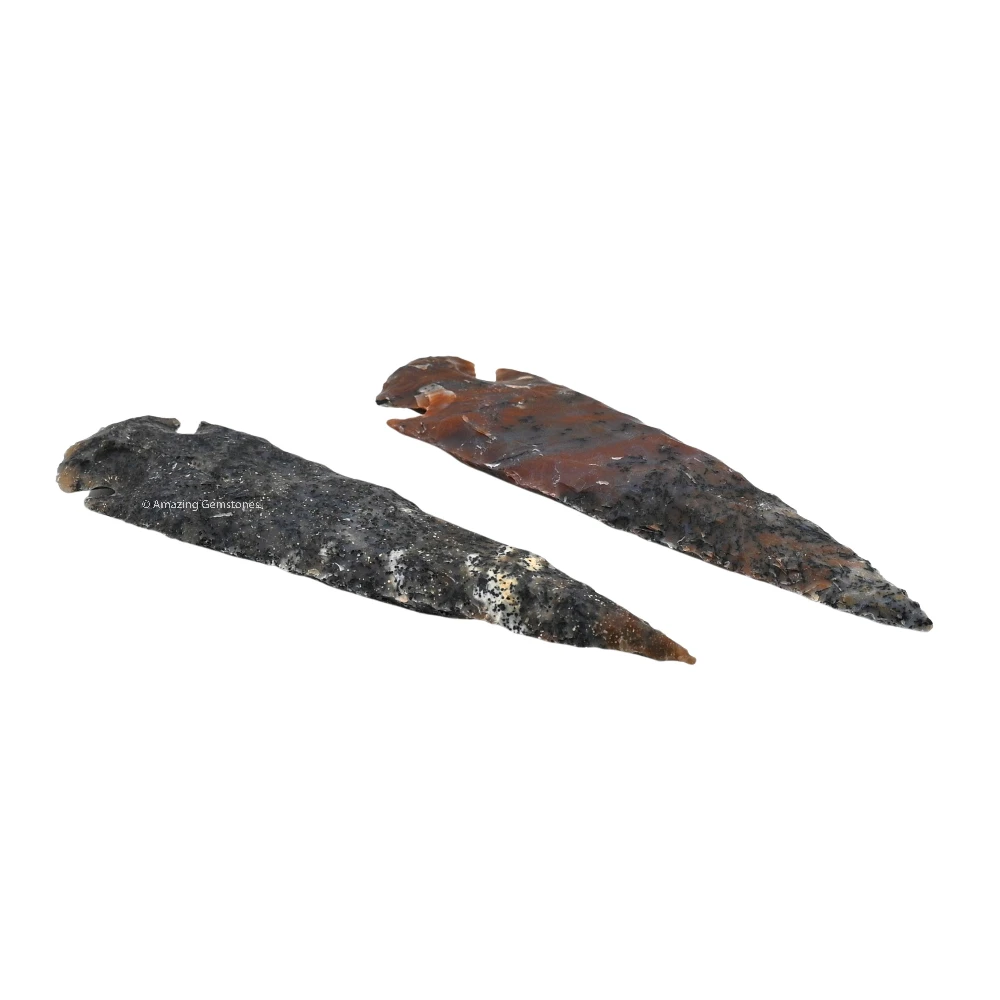 Fancy Jasper Crystal Arrowhead - 4" to 5" (2 Pieces)