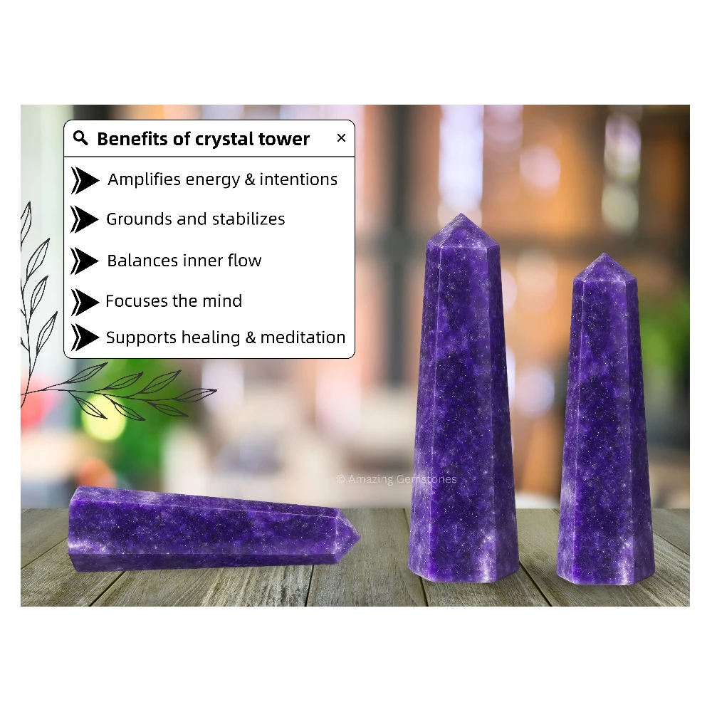 Lepidolite Tower (2" to 3" INCH)