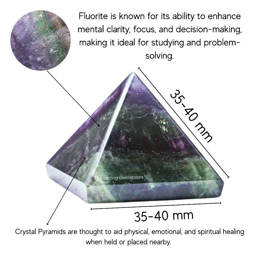 Fluorite Pyramid (1.5 Inch)