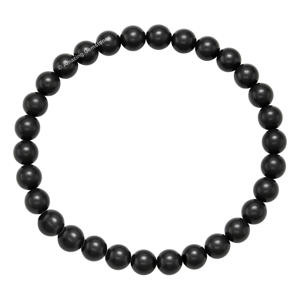 Shungite Healing Crystal Bracelets - 6mm Beads