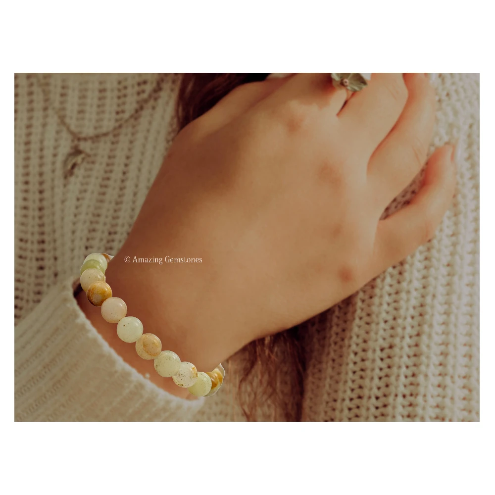 Green Calcite Bracelet (Strechable)