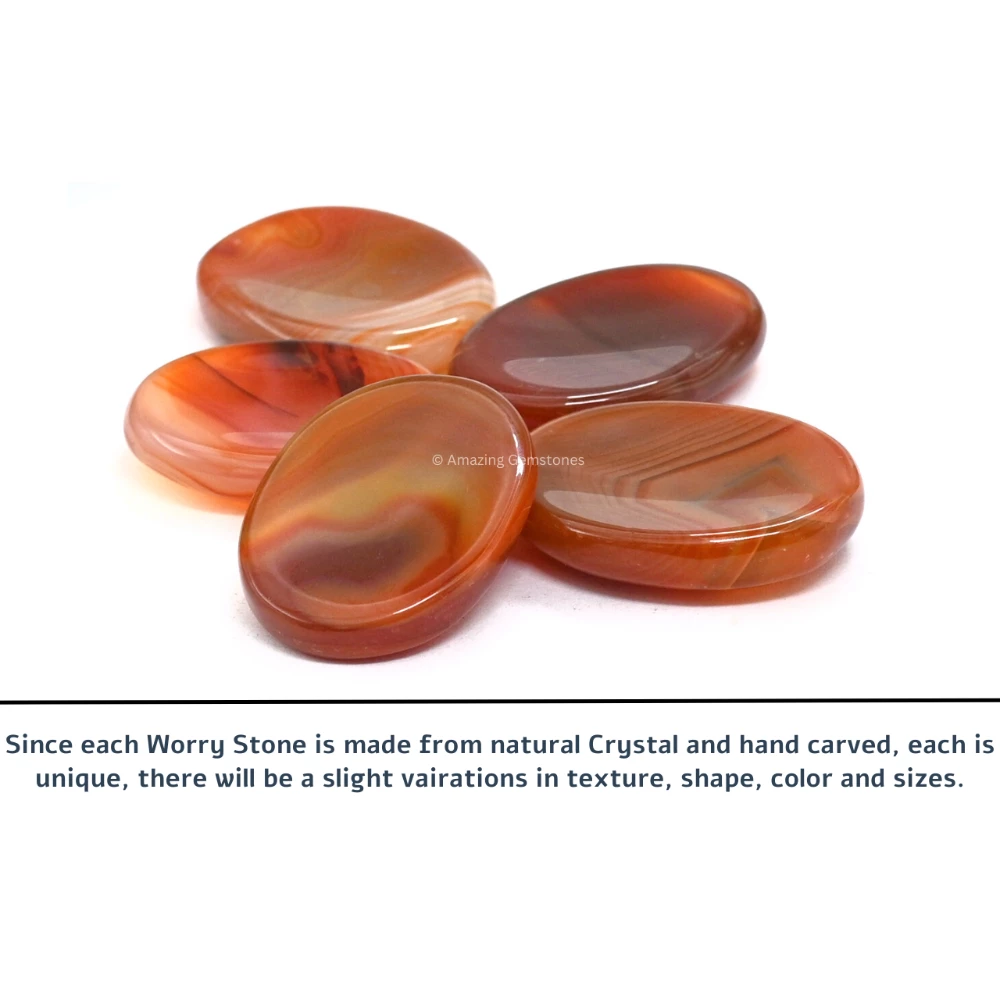 Carnelian Worry Stone