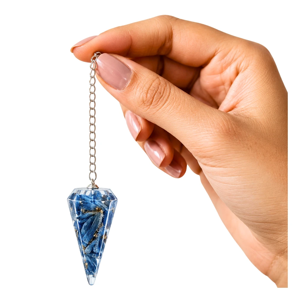 Kyanite Orgone Pendulum