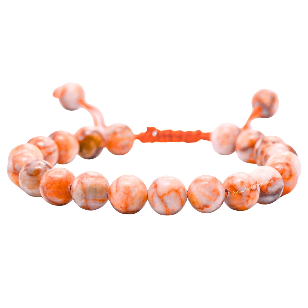 Red Picasso Jasper Bracelet (Adjustable)