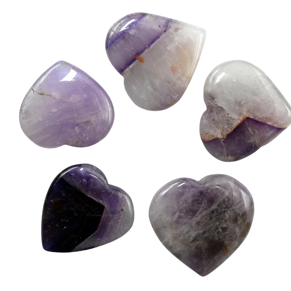 Amethyst Heart (Pack of 2)