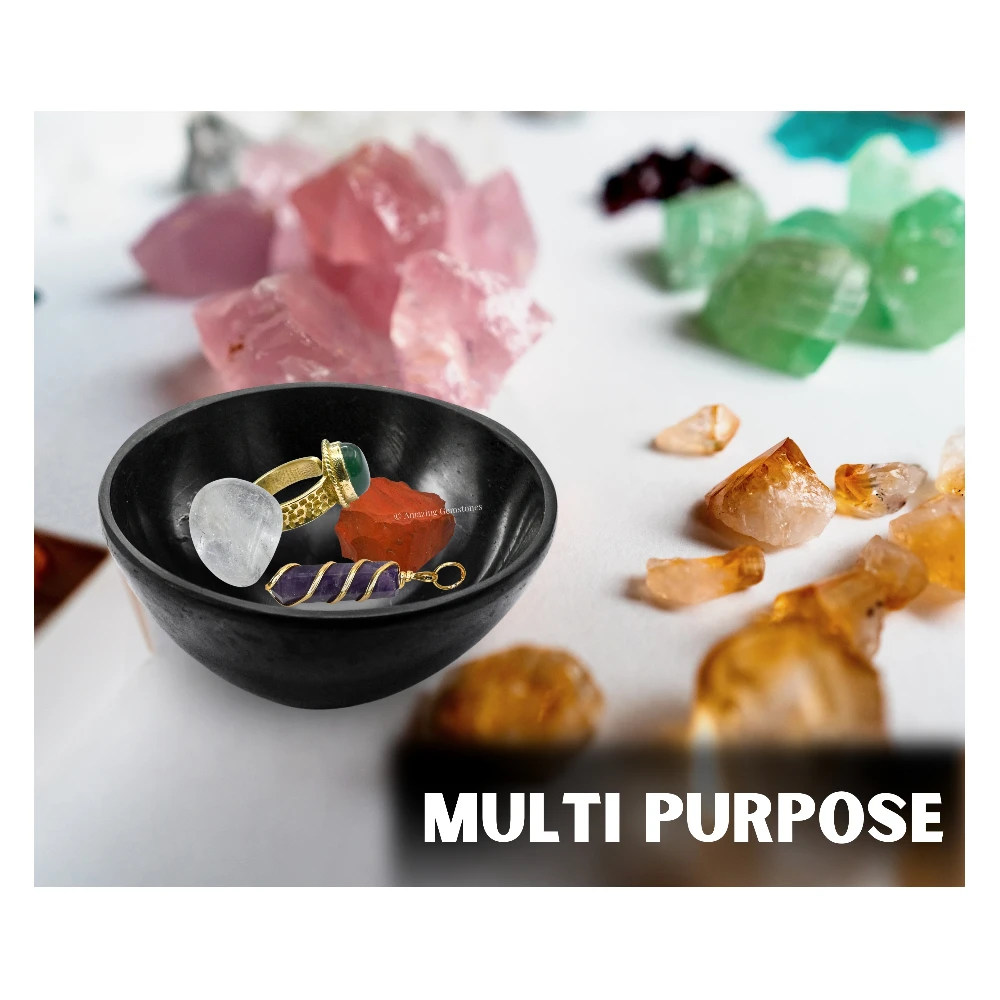 Shungite Crystal Bowl - 2 Inch