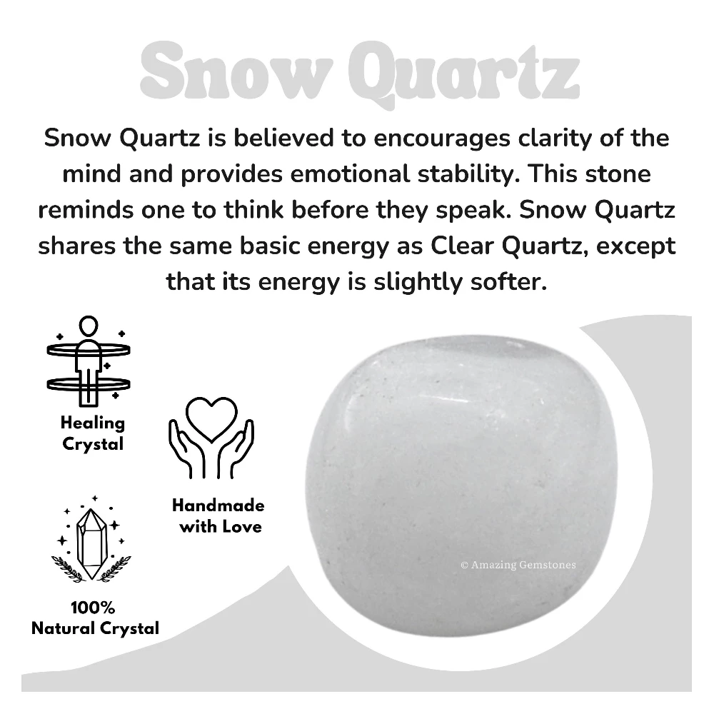 Tumbled Snow White Quartz Crystals Stones (1000+Carats)