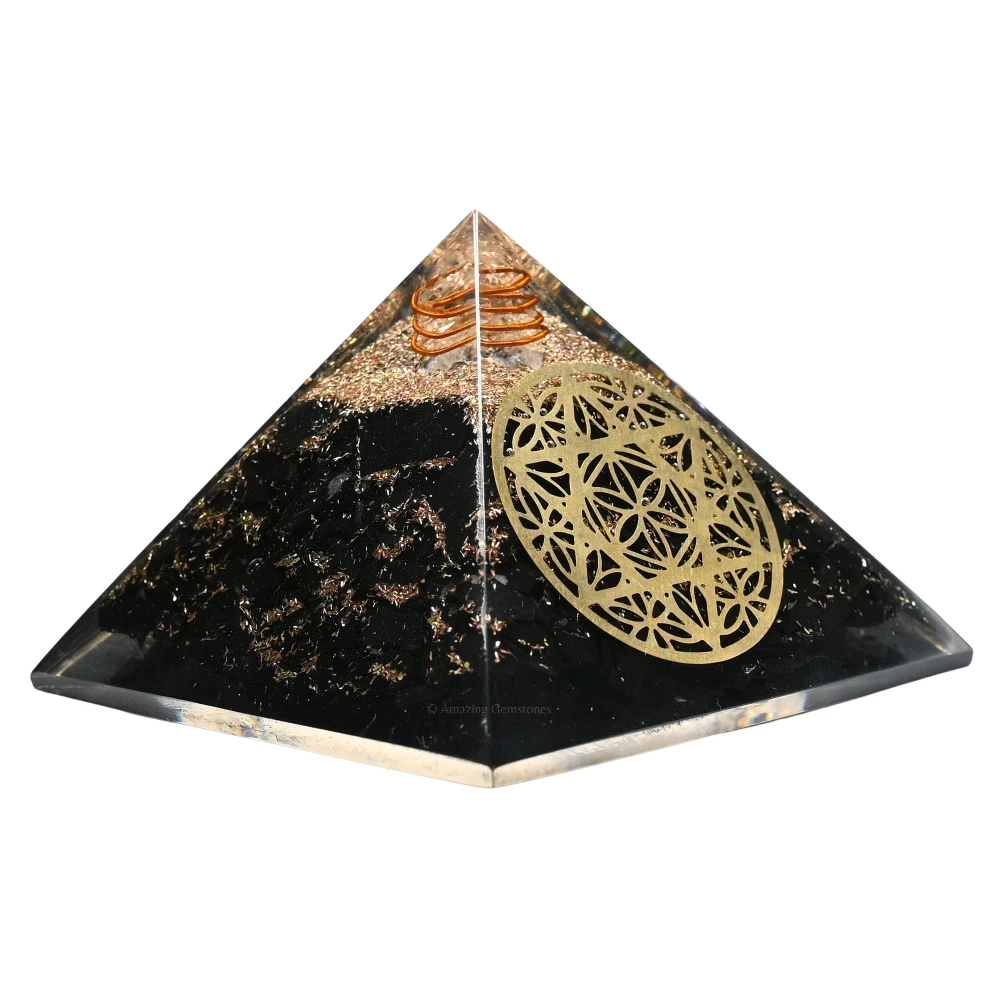 Shungite Orgone Pyramid - Star of David