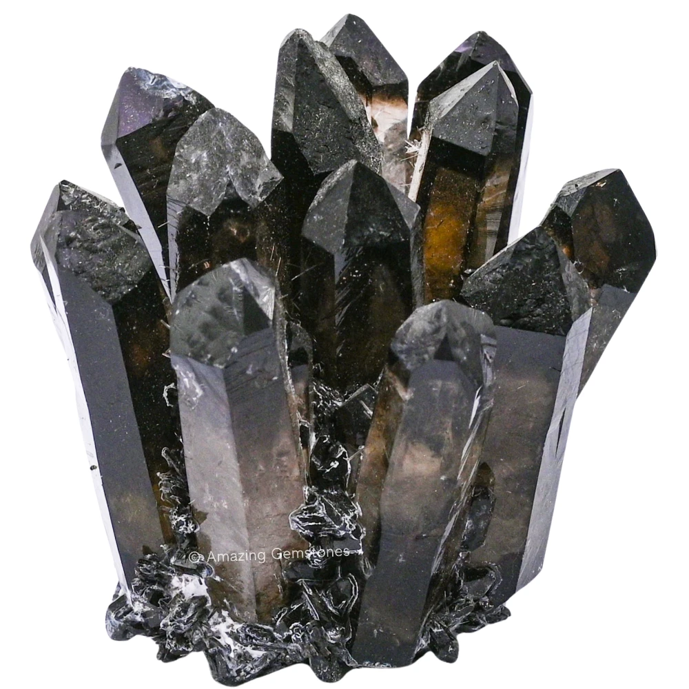 Smoky Quartz Natural Crystal Cluster