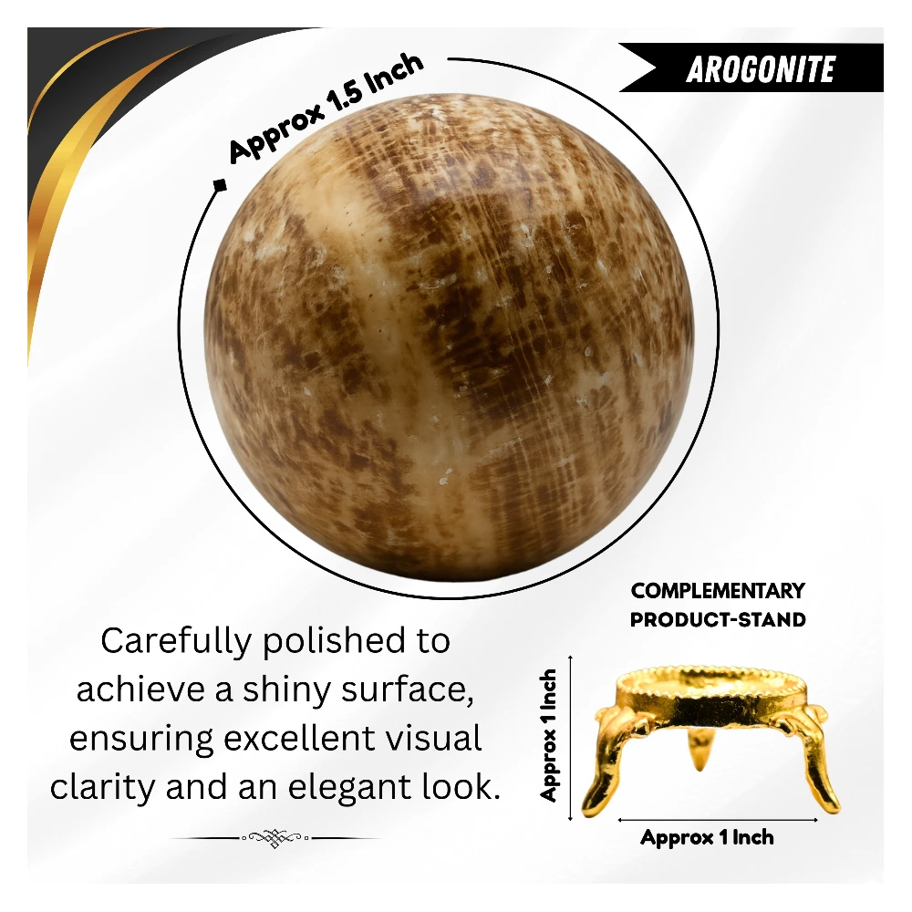 Aragonite Sphere (1.5 Inch)