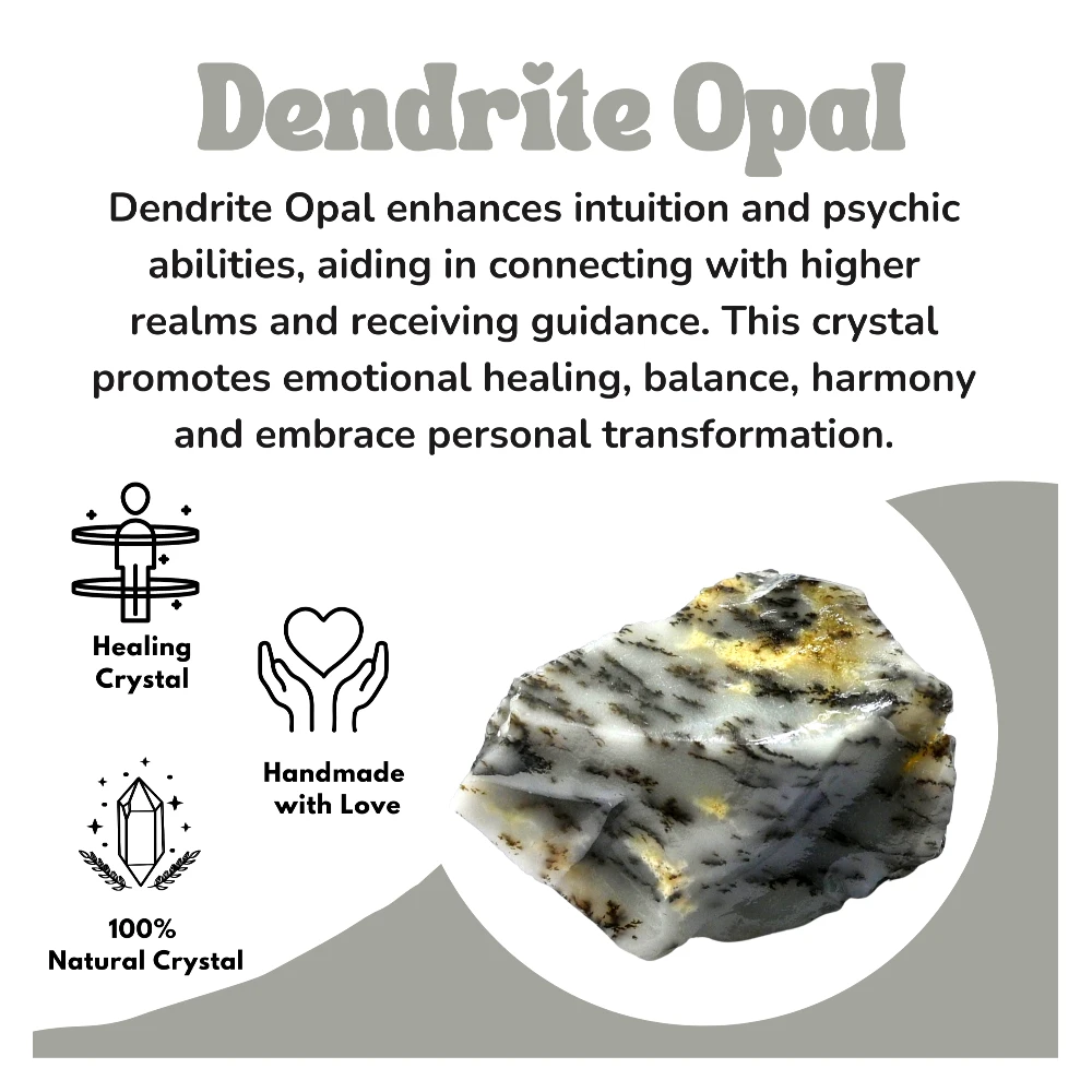 Dendrite Opal Raw Crystals (1 LB)