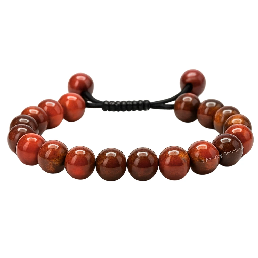 Poppy Jasper Bracelet (Adjustable)