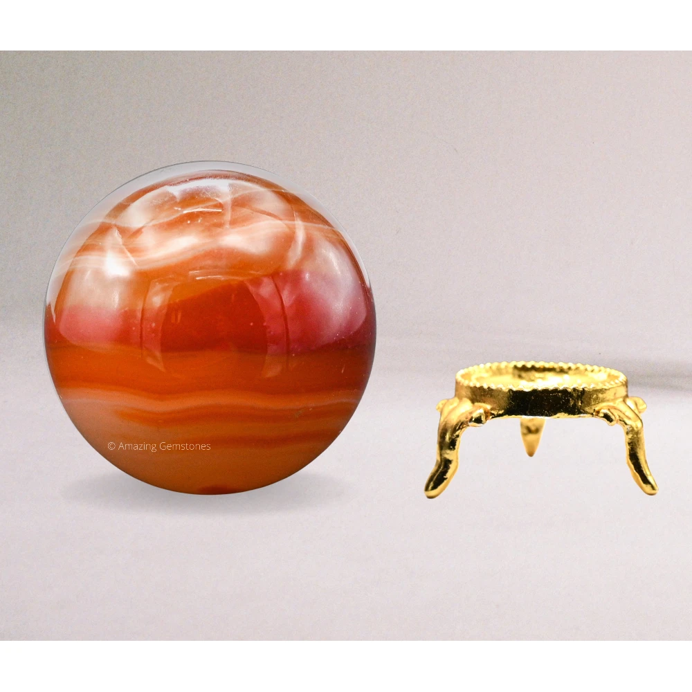 Carnelian Onyx Sphere (1.5 Inch)