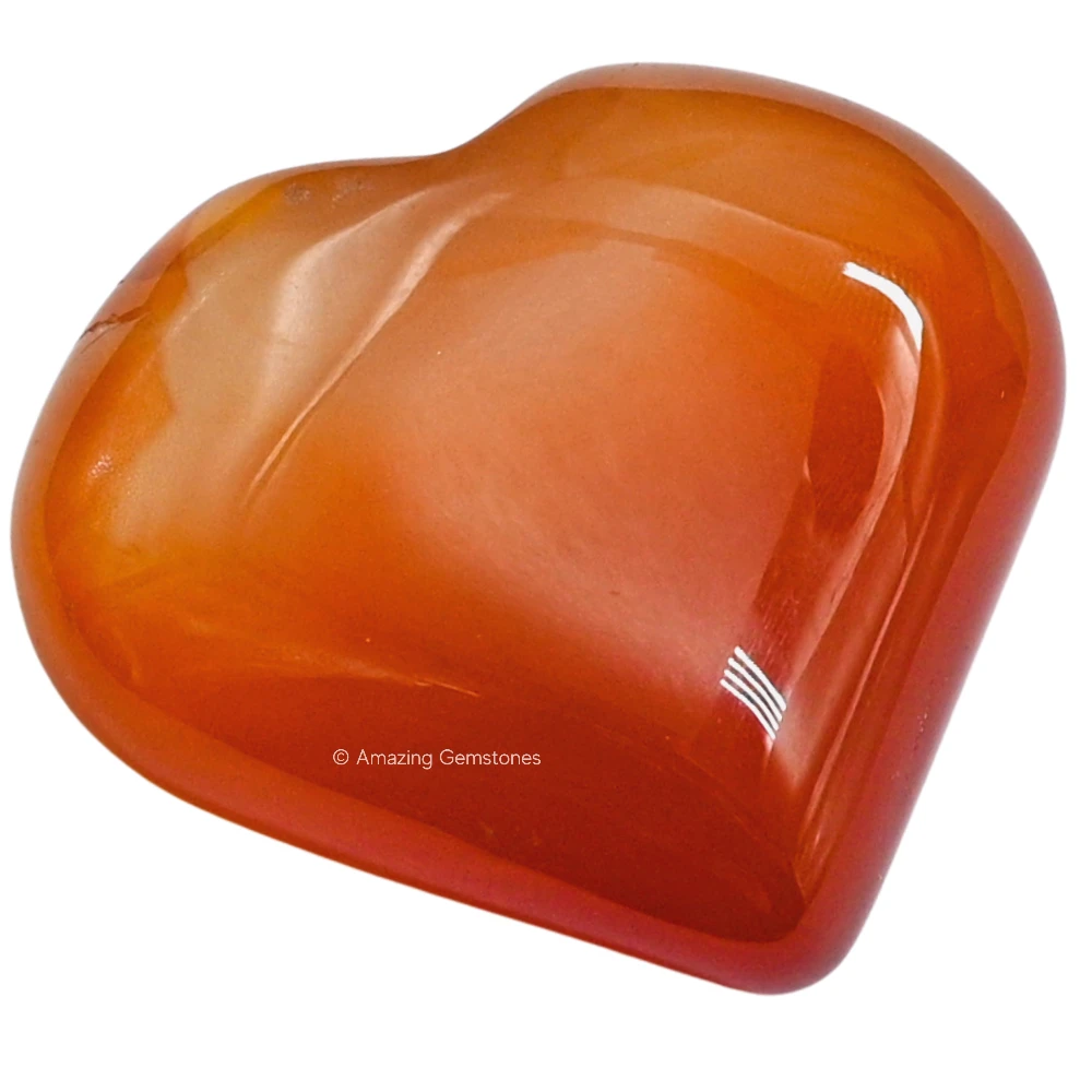 Red Onyx Agate Heart