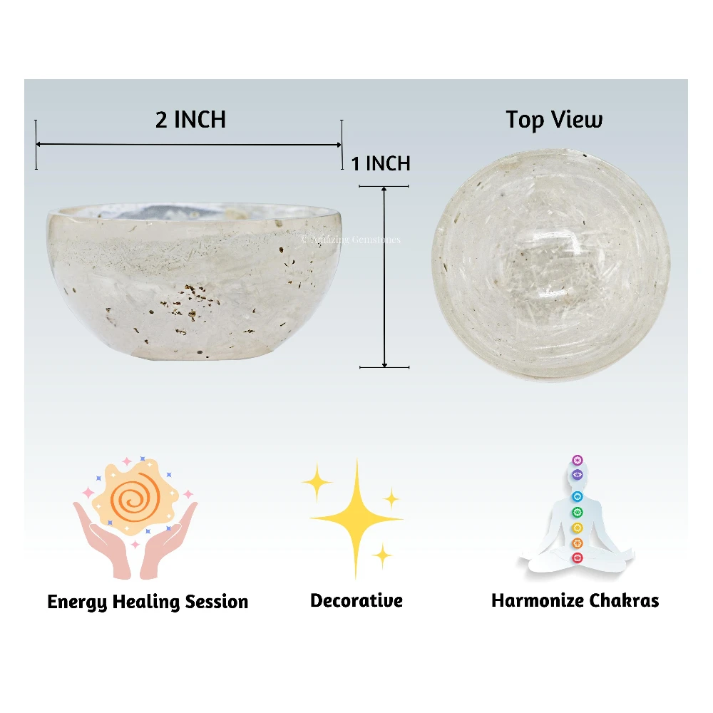 Selenite Crystal Orgone Bowl (2 Inch)
