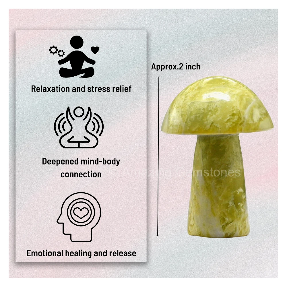 Serpentine Crystal Mushroom