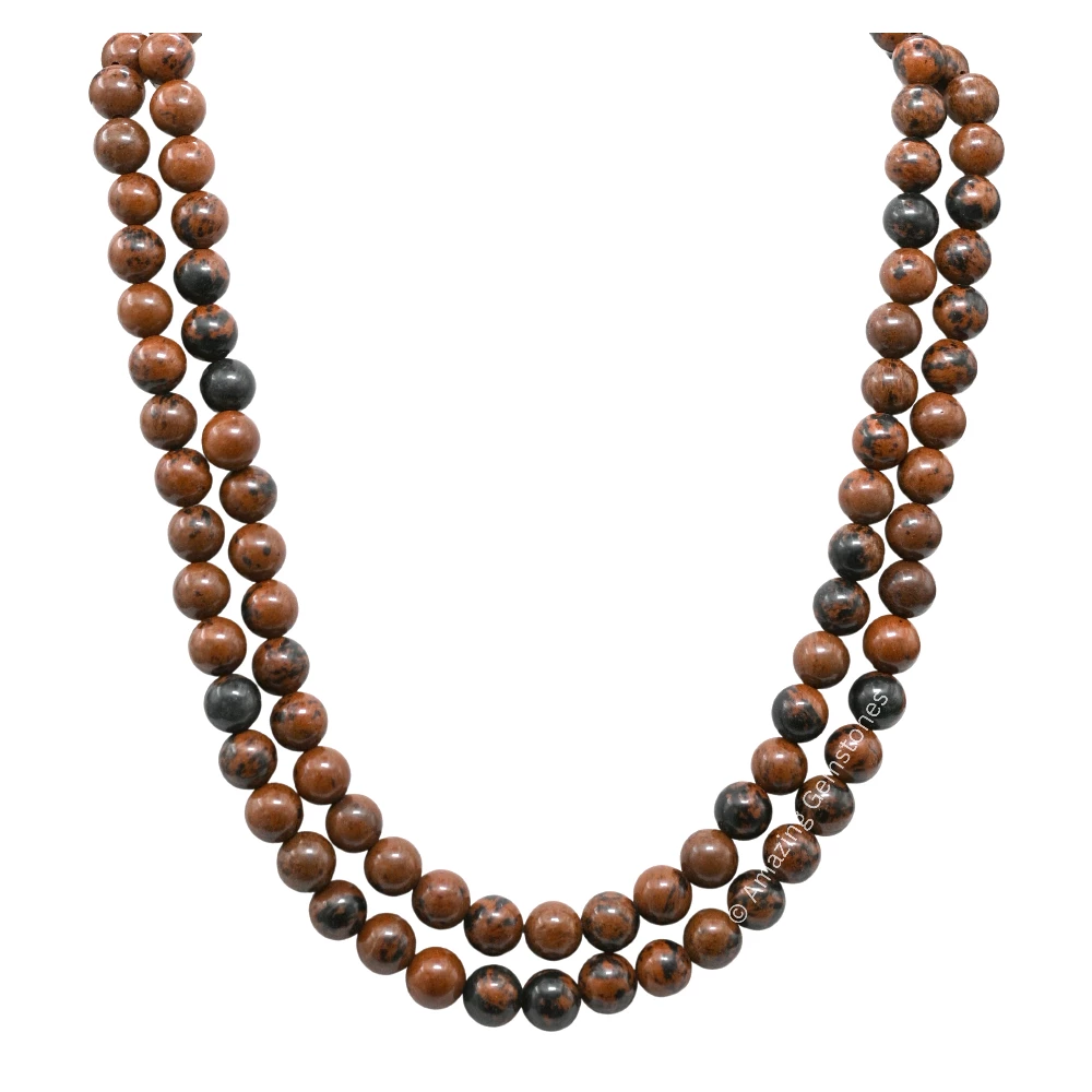 Mahogany Obsidian Mala (Without Knot)