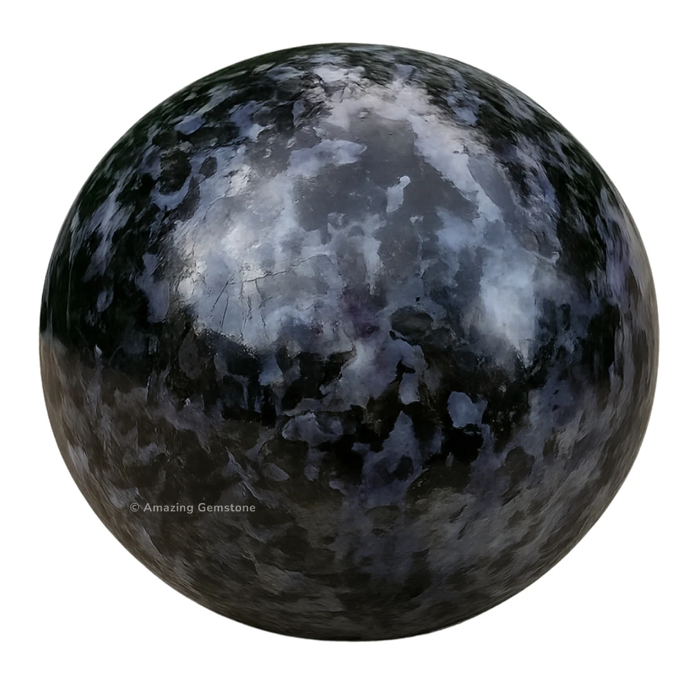 Indigo Gabbro Sphere (1.5 Inch)