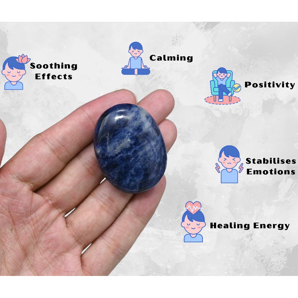 Sodalite Palm Stone