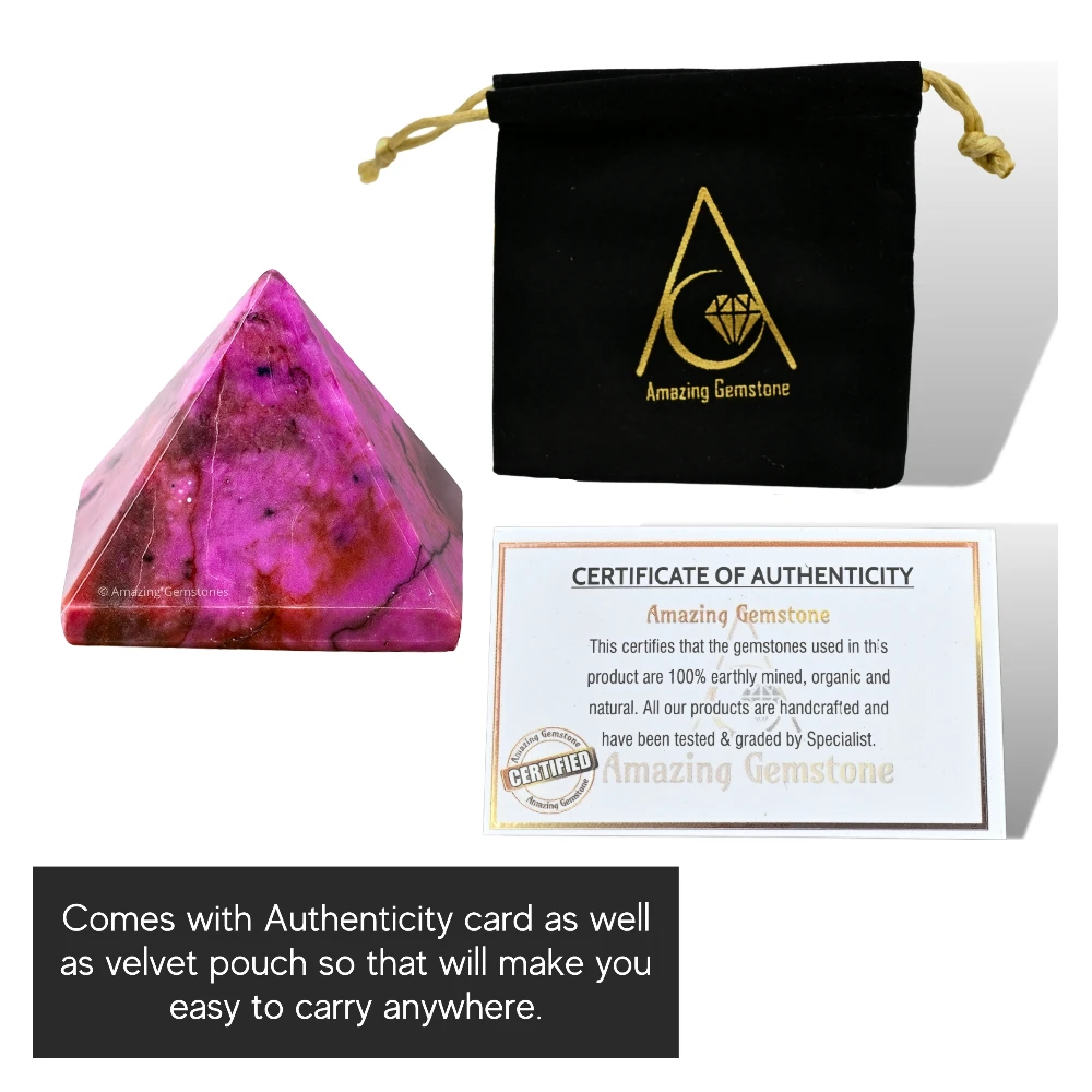 Cobalt Calcite Pyramid (1 Inch)