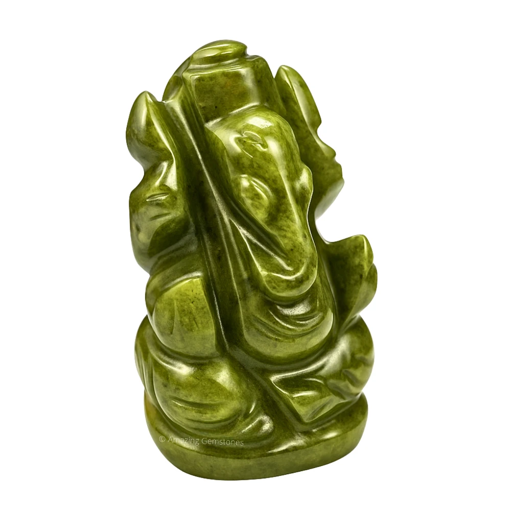 Vesuvianite Ganesha Crystal Idol