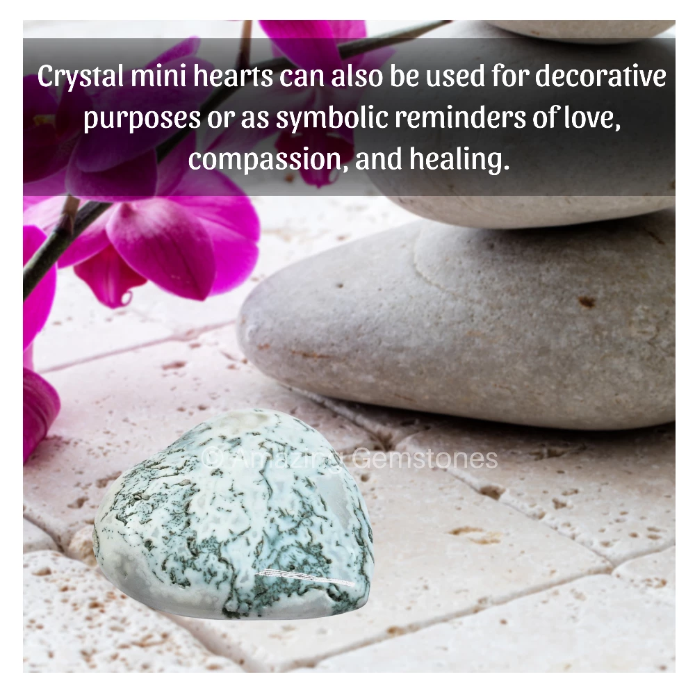 Tree Agate Heart (Pack of 2)