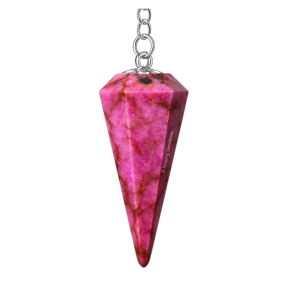 Cobalt Calcite Pendulum