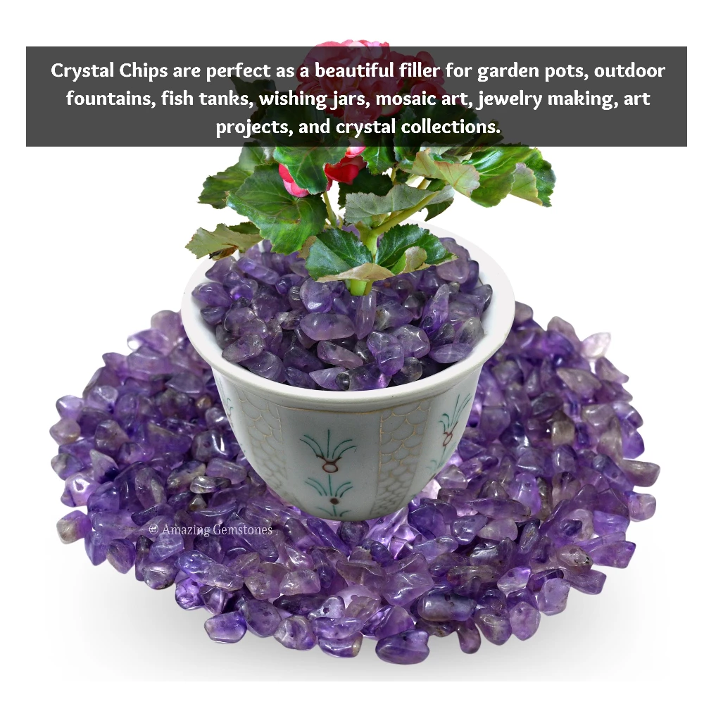 Amethyst Chips - Pre Drilled