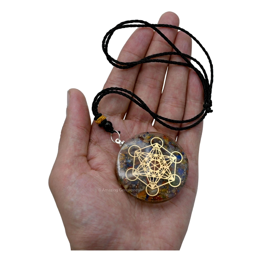 7 Chakra Orgone Necklace - Metatron