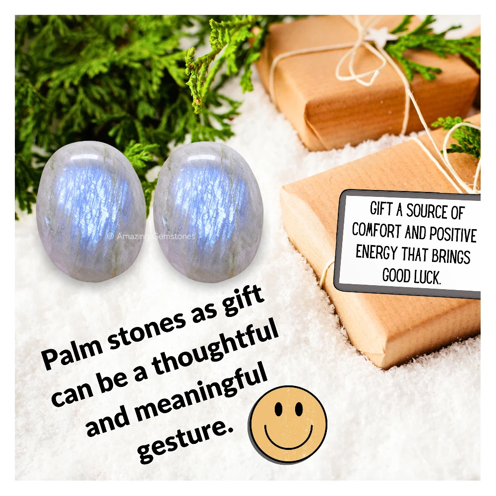 Moonstone Palm Stone