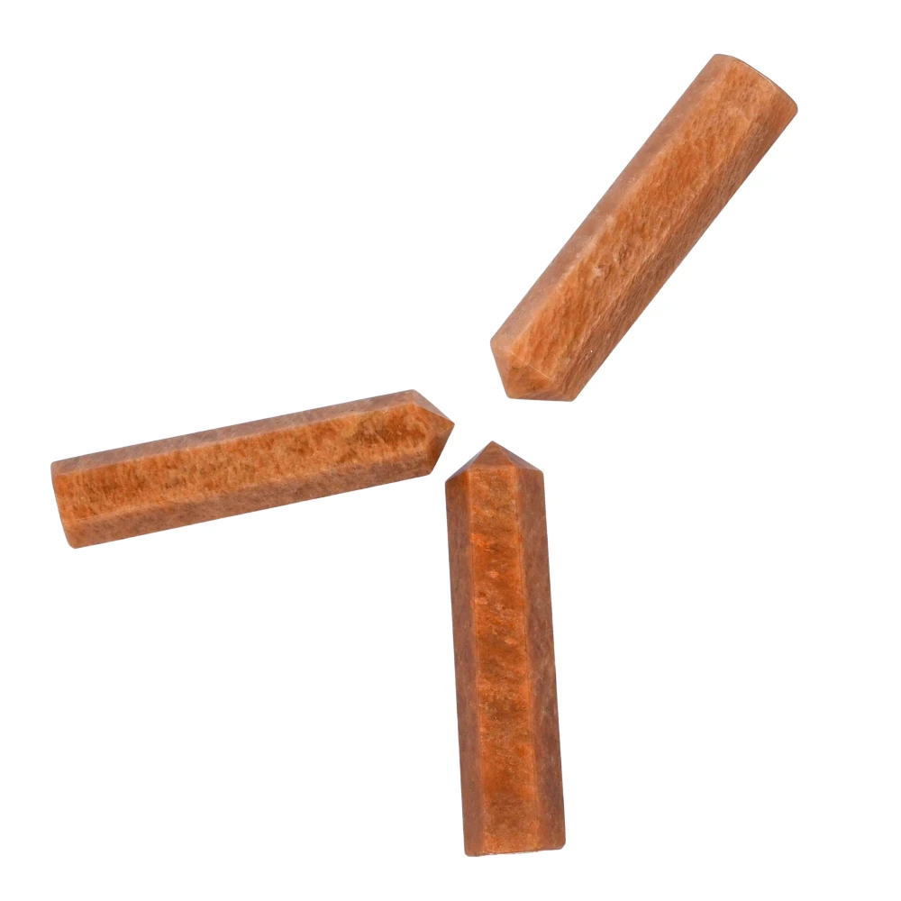 Peach Moonstone Pencil Points (Set of 3)