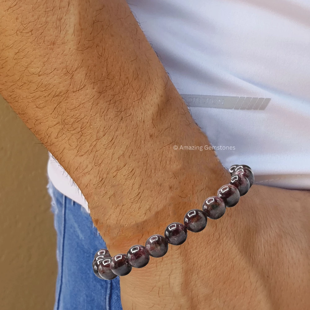 Garnet Bracelet (Adjustable)