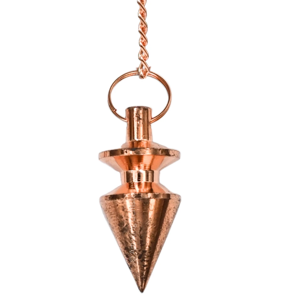 Copper Metal Pendulum - Copper Cone with Ring Plate (MP58)