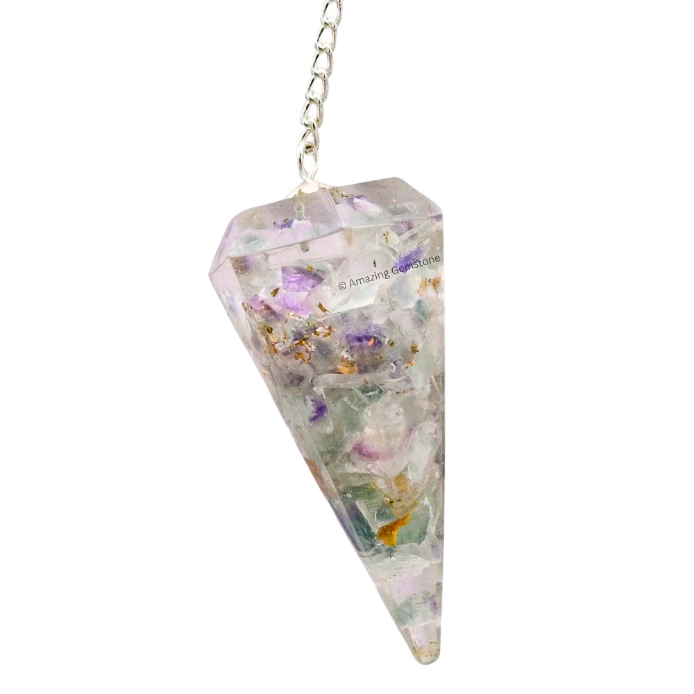 Fluorite Orgone Pendulum