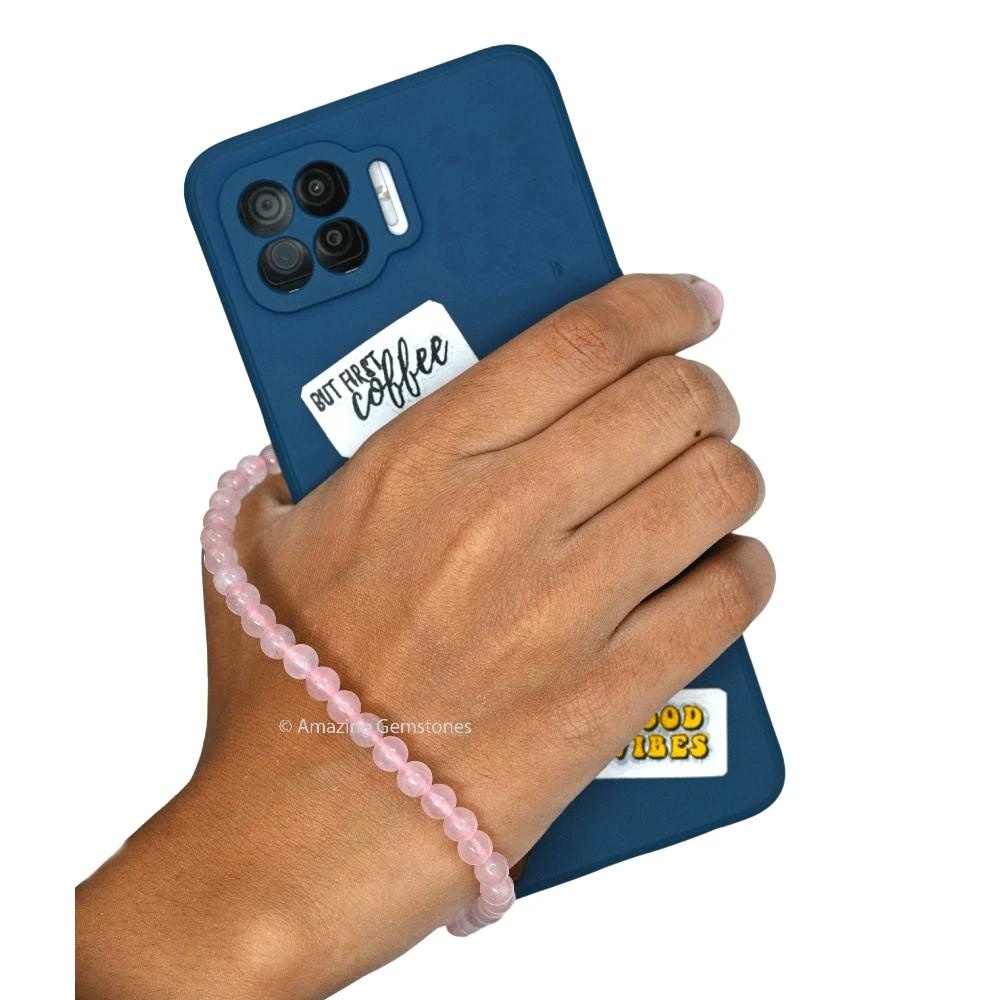 Rose Quartz Phone Charm