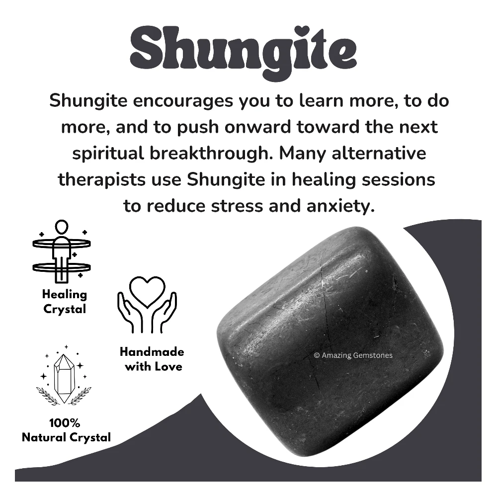 Tumbled Shungite Crystals Stones (1000+ Carats)