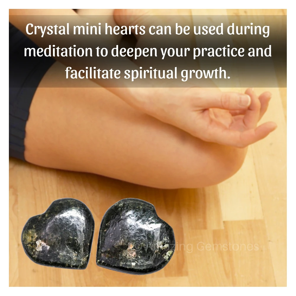 Nuummite Heart (Pack of 2)