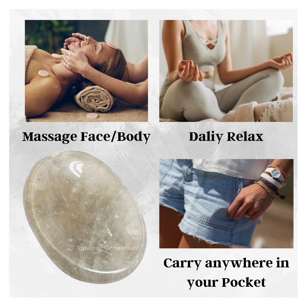 Smoky Quartz Worry Stone